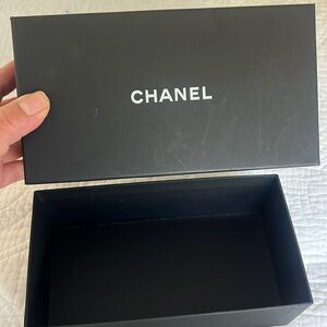 Authentic Channel sunglasses box and case with book of authenticity.‎